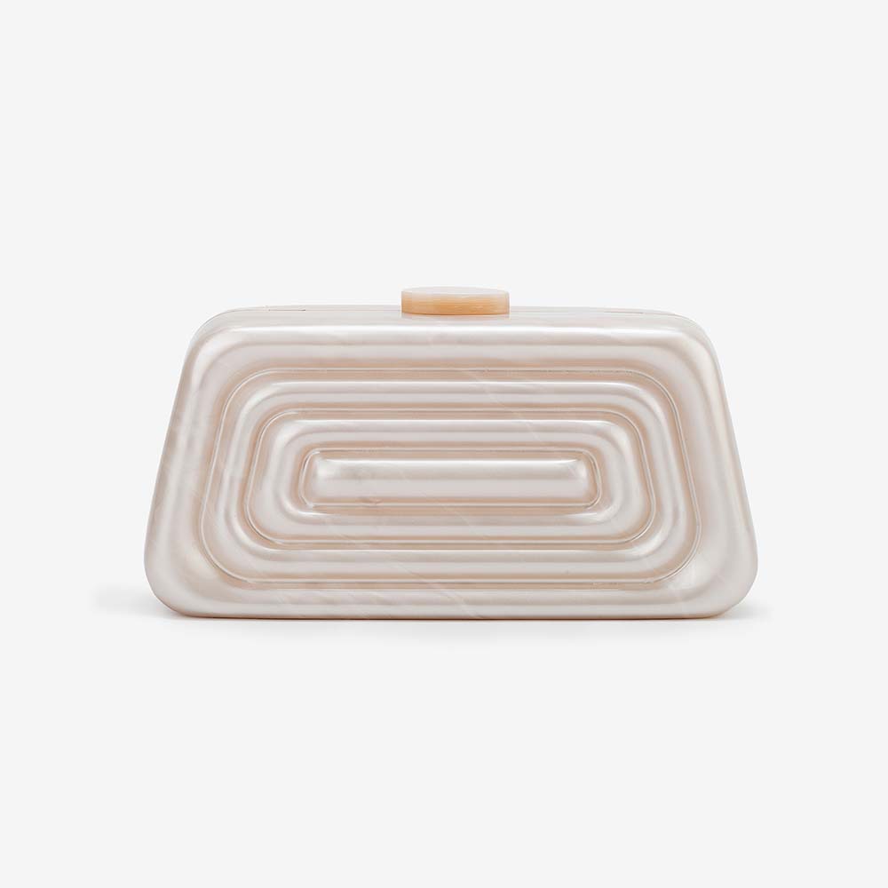 Elegant Acrylic Clutch Bag – Vintage-Inspired Evening Handbag With Chain Strap, Magnetic Closure & Phone Pocket_voghion.com