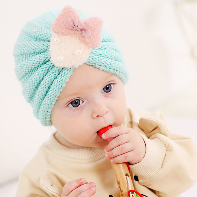 Fashion Children's Knitted Hat For Autumn And Winter Warmth Strawberry Woolen Hat 21 Colors display picture 3