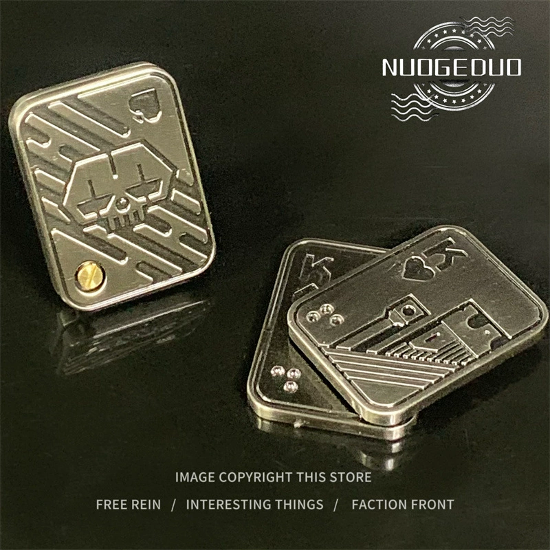 EDC игрушка для снятия стресса — магнитная металлическая карточка-монета высокого усилия, карманный фиджет