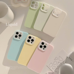 ゼリー状液体16適用 Apple 携帯電話ケース iPhone17 耐衝撃14promax 無地シンプル12 全面保護13