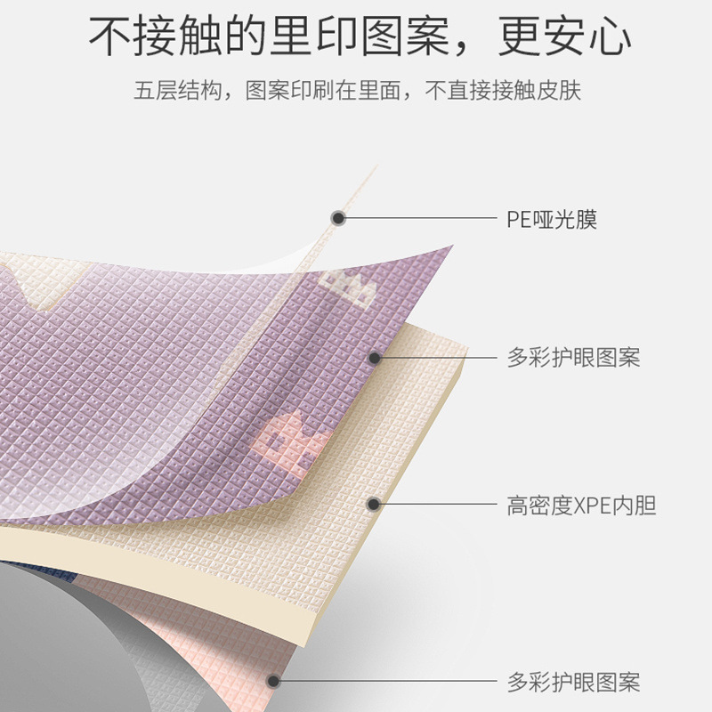 整张XPE2厘米宝宝床边垫素雅简约地垫客厅卧室爬行垫幼儿童防摔垫|undefined
