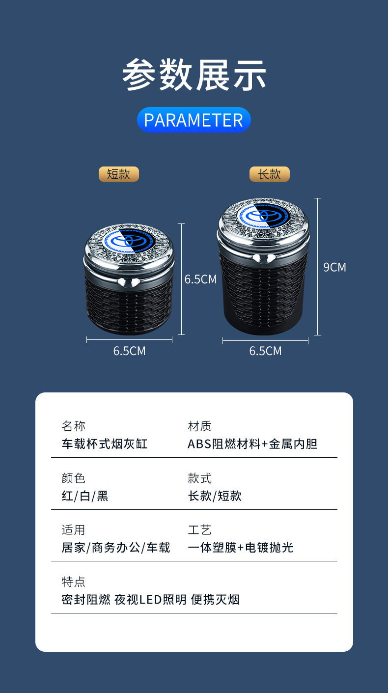 Suitable for Kia Car Ashtrays: Sportage, Yipao, K3, Kx, Huanchi, K4, K2, K5, Kx7, Kx5 Ashtrays