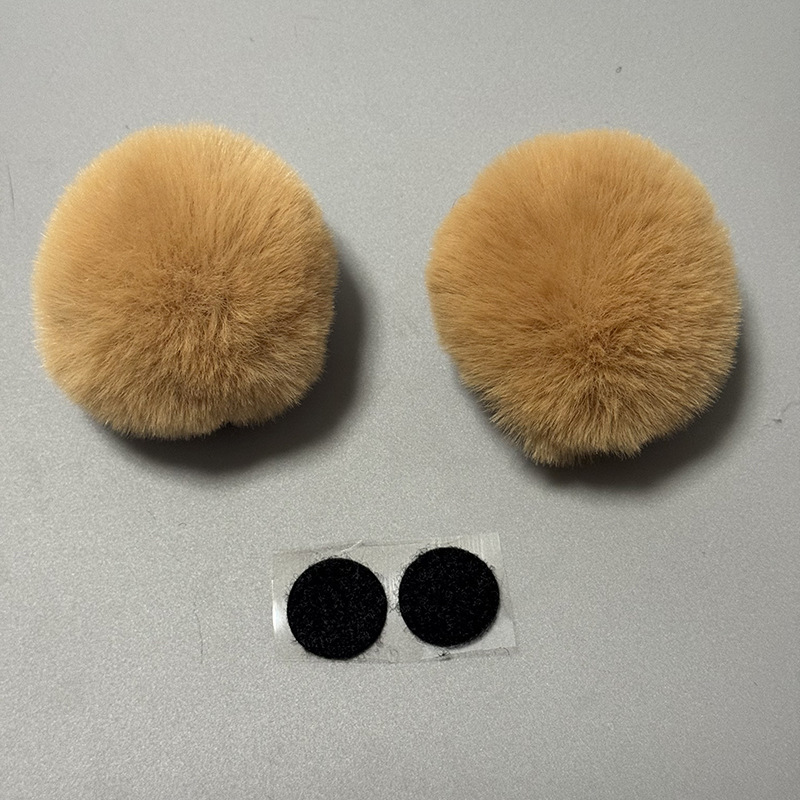 Plush Cat Ear Helmet Decoration Cute Motorcycle Helmet Universal