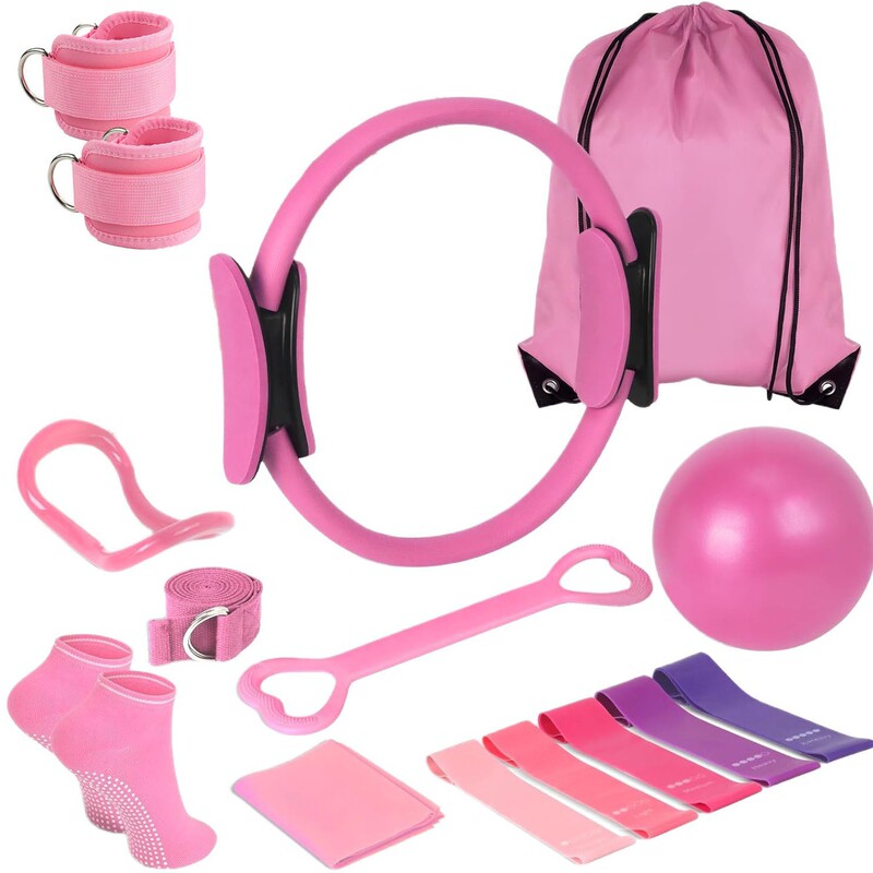 Pilates 13-Piece Set: Yoga Ball, Yoga Ring, Stretching Strap, Resistance Band, Yoga Socks, Fitness Five-Piece Set Pilates 13-Piece Set: Yoga Ball, Yoga Ring, Stretching Strap, Resistance Band, Yoga Socks, Fitness Five-Piece Set