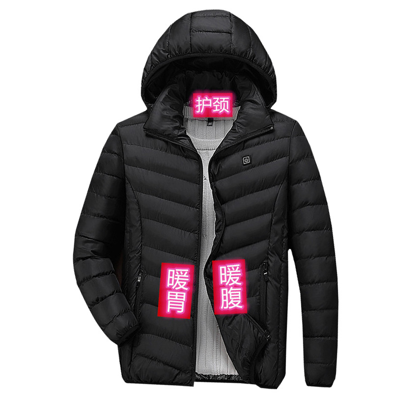 Distrito 9 calefacción abrigo de algodón acolchado de grafeno de los hombres de calefacción abajo abrigo de algodón acolchado calefacción inteligente control de temperatura de tres engranajes calefacción abrigo de algodón acolchado