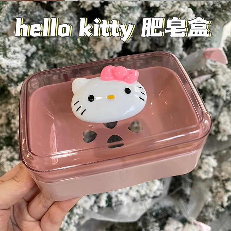 Мыльница с крышкой Слив для домашнего туалета Мыльница для ванной комнаты для студенческого общежития большой мультяшный откидной держатель для мыла