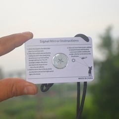 Signal Mirror for Outdoor Survival: Reflective Mirror for Wilderness Survivalists, Field Tool & Equipment Accessory, Adventure-Ready Reflector