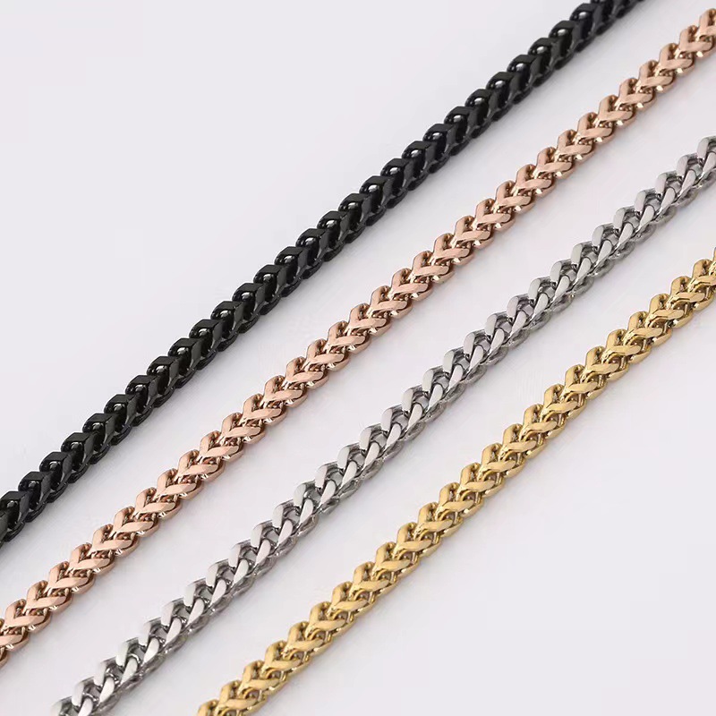 Men's Cuban Link Bracelet Stainless Steel Waterproof Jewellery_voghion.com