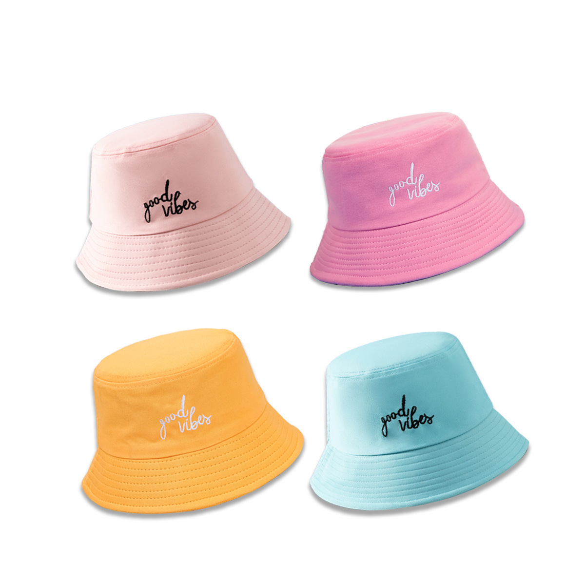 Unisex Basic Letter Embroidery Wide Eaves Bucket Hat display picture 3