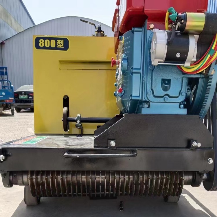 手推式电动自行走800宽刻纹机 混凝土路面柴油刻纹机  防滑刻痕机
