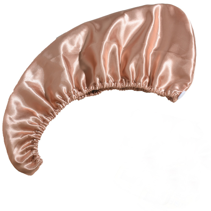 115g Weight Casual Solid Color Imitated Silk Hair-drying Cap