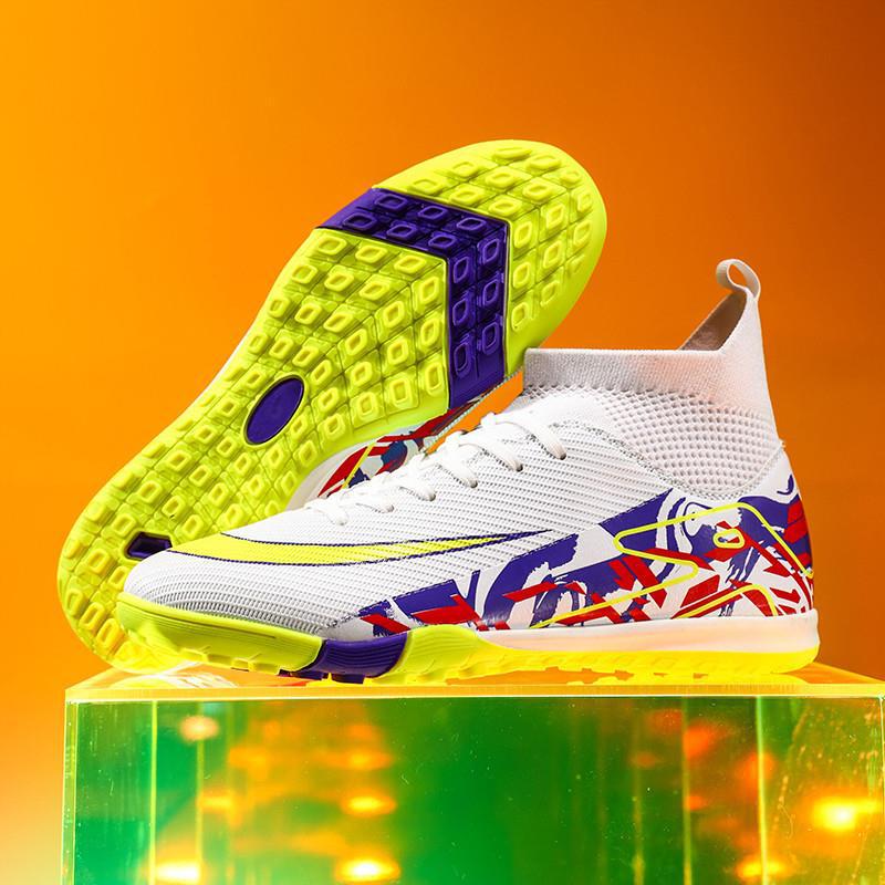 2026 new model soccer shoes, available for men, women, adults, children, and students, designed for matches and training, with TF (turf) and long studs for optimal performance