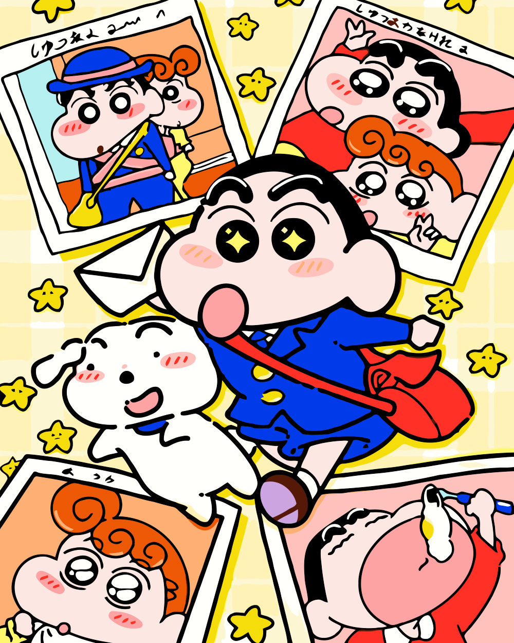 Digital Oil Painting Wholesale DIY Coloring Hand-Painted Crayon Shin-chan Cartoon Anime Handmade Colored Oil Paintings Decorative Art Prints