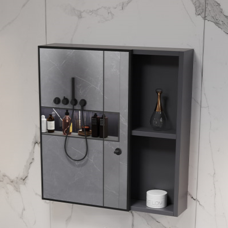 gabinete de baño combinado gabinete lavabo espacio aluminio tablero de fibra de carbono lavabo pequeño tipo lavabo