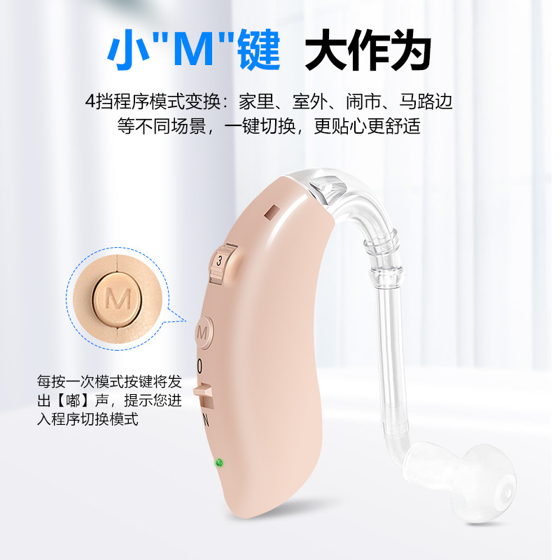 audífonos de reducción de ruido en el oído recargable amplificador de sonido de mediana edad fabricantes de colectores de voz al por mayor