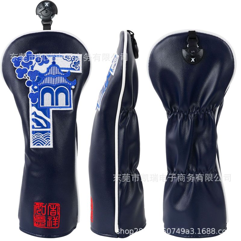 工場スポットゴルフキャップカバーGolf Headcover中国風京劇九色鹿ゴルフクラブカバー|undefined