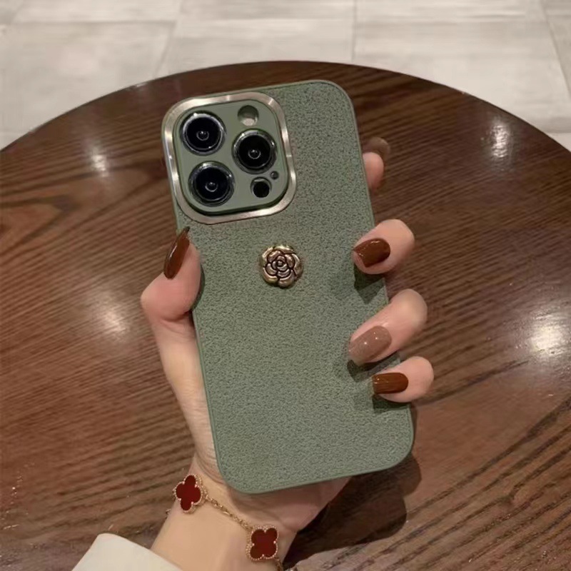 Cama de metal tridimensional manzana 15/16ProMax con patrón de piel Apple 13 para Huawei mate60p