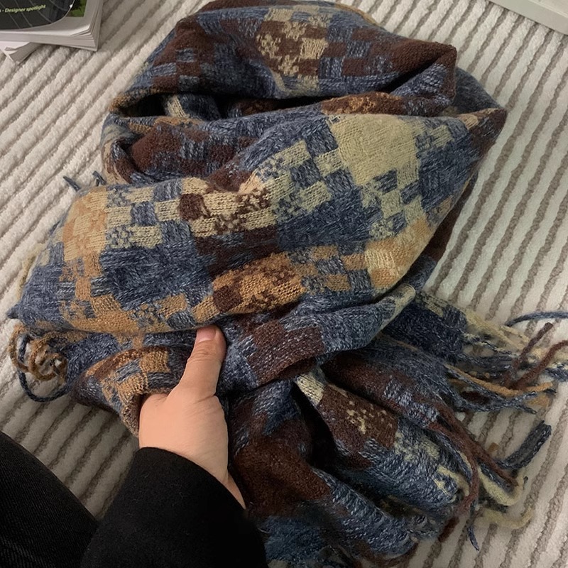 혼합 색상 작은 사각형 파란색