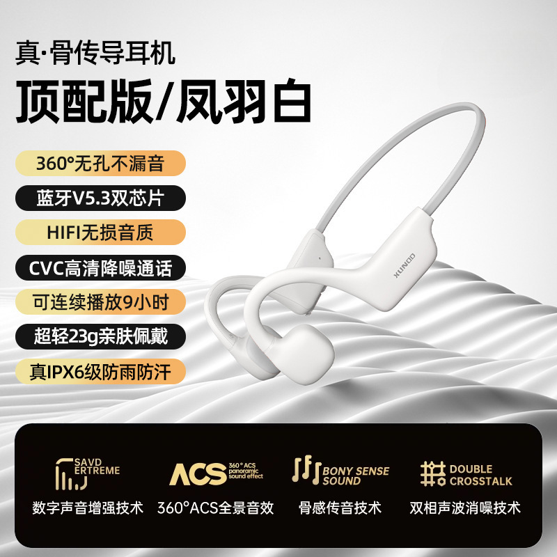 真骨传导蓝牙耳机运动型跑步专用骑行防水不入耳游泳挂耳式新款SZ|undefined