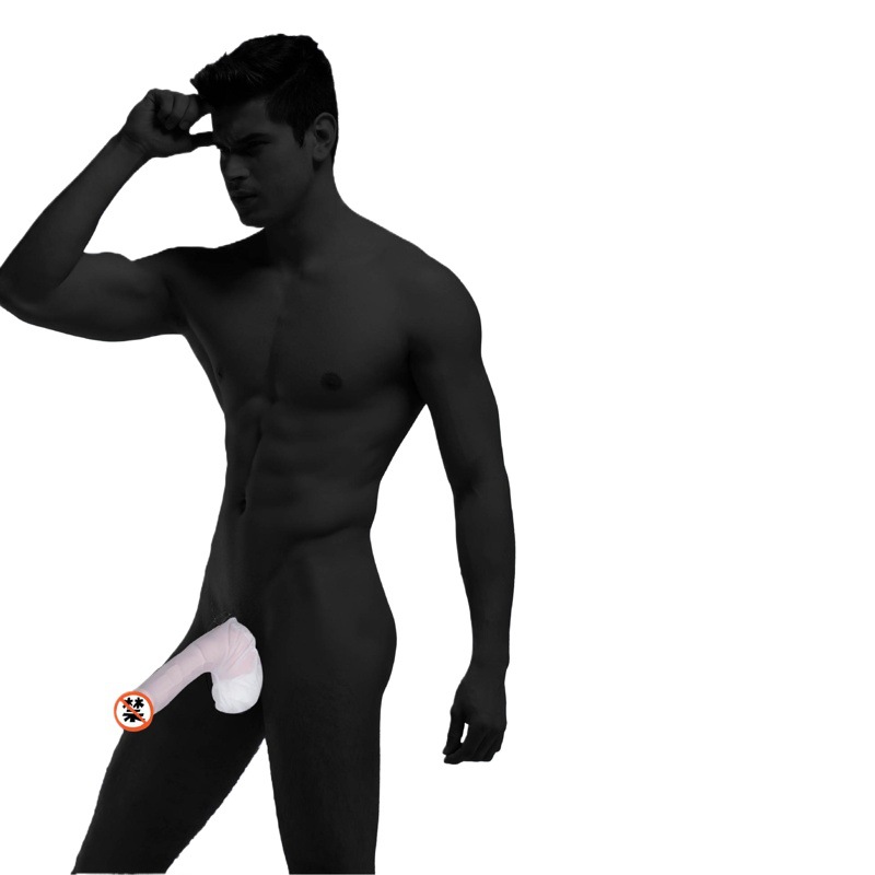 Navidad regalo de los hombres ropa interior delgada seda hielo nylon u convexa Tanga grande elefante nariz pantalones c025