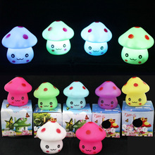 蘑菇小夜灯led七彩蘑菇灯创意礼品发光儿童玩具夜市地摊货源套圈