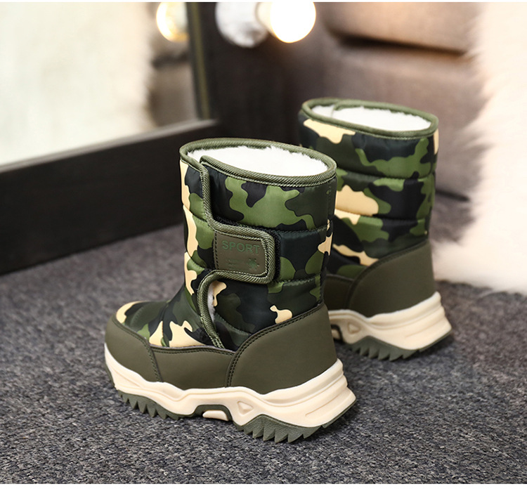 Unisex Sports Solid Color Round Toe Snow Boots display picture 5