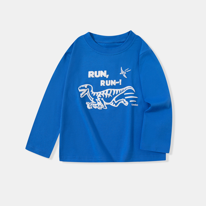 Ropa infantil de otoño nueva camiseta de mangas largas para niños ropa de bebé de cuello redondo chaqueta transfronteriza un cabello