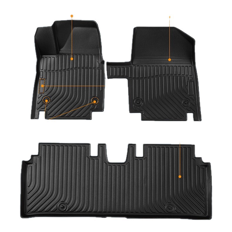 Venta directa de fábrica de productos populares transfronterizos aptos para los modelos GMCACADIA23, tapetes de coche de TPE impermeables y antideslizantes para 6 y 7 plazas. image 7