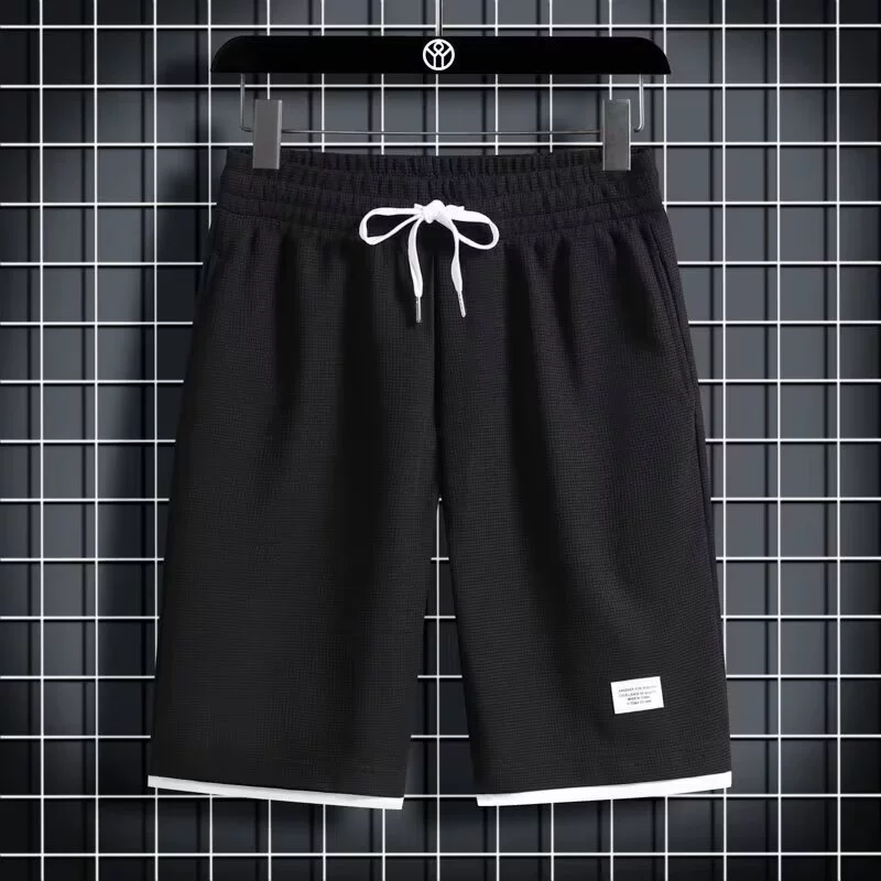 Летний спортивный костюм, oversize футболка с коротким рукавом корейского стиля и шорты, многоцветный, легкая повседневная