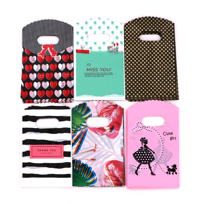 38g Weight Jewelry Packaging Bags Classification 45 Pieces Per Pack Quantity Holiday, Daily Occasion Plastic Material Heart Shape, Flower Pattern Casual, Simple Style Style Casual Simple Style Heart Shape Flower Plastic Jewelry Packaging Bags 1