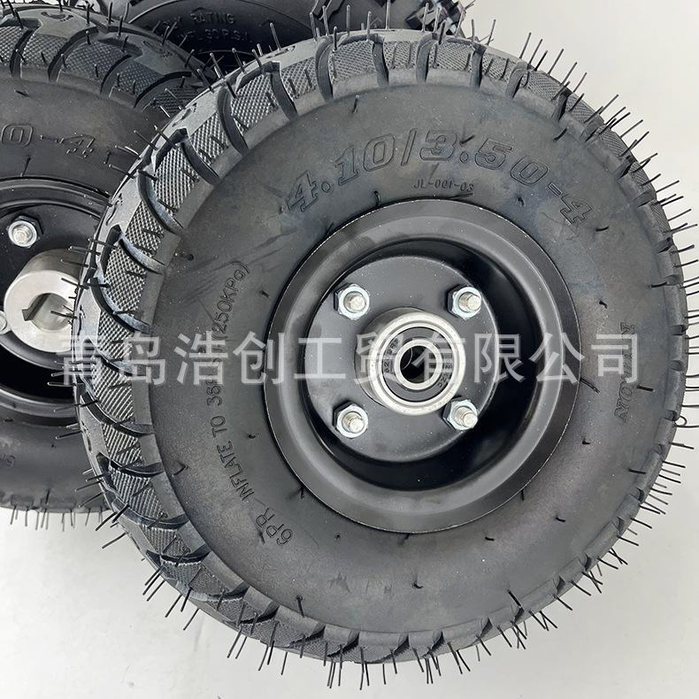 410/350-4铝合金轮毂越野卡丁车轮胎网红卡丁车轮胎全地形卡丁车