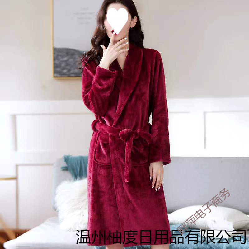 Burgundy women's model