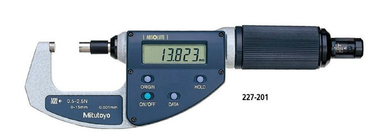 日本Mitutoyo三丰227-201数显外径千分尺