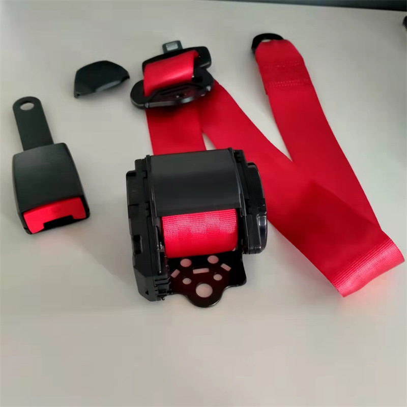 Red roll three with iron buckle