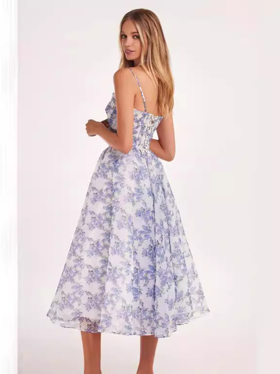 2026 nova primavera e verão fora do ombro europeu e americano moda chiffon fada-como vestido de noite temperamento médio