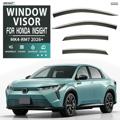 Car Window Rain Shield, Rain shield - standard-packaging-without-logo-honda-insight-mk4-rm7-2026-with-bright-strips-rain-shield