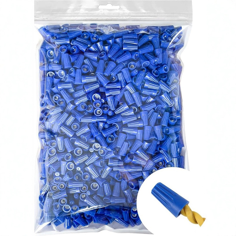 Blue P2 Wire Connector Spiral Crimp Cap Quick Wiring Factory Direct Supply Cross-Border Terminal Blue P2 Wire Connector Spiral Crimp Cap Quick Wiring Factory Direct Supply Cross-Border Terminal
