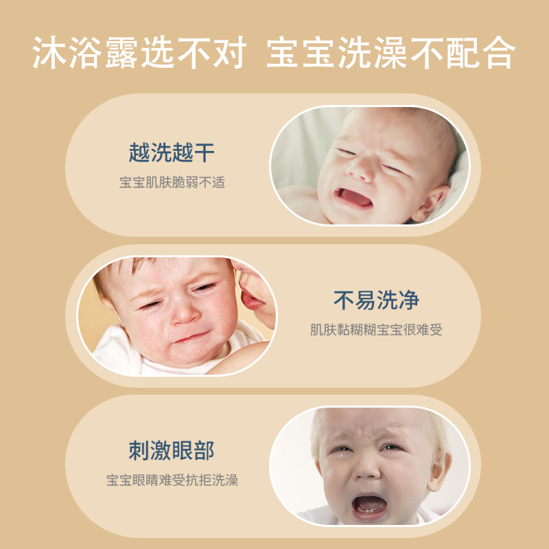 愛多奇嬰兒洗髮沐浴露兒童滋潤洗浴護膚洗髮二合一寶寶洗護用品
