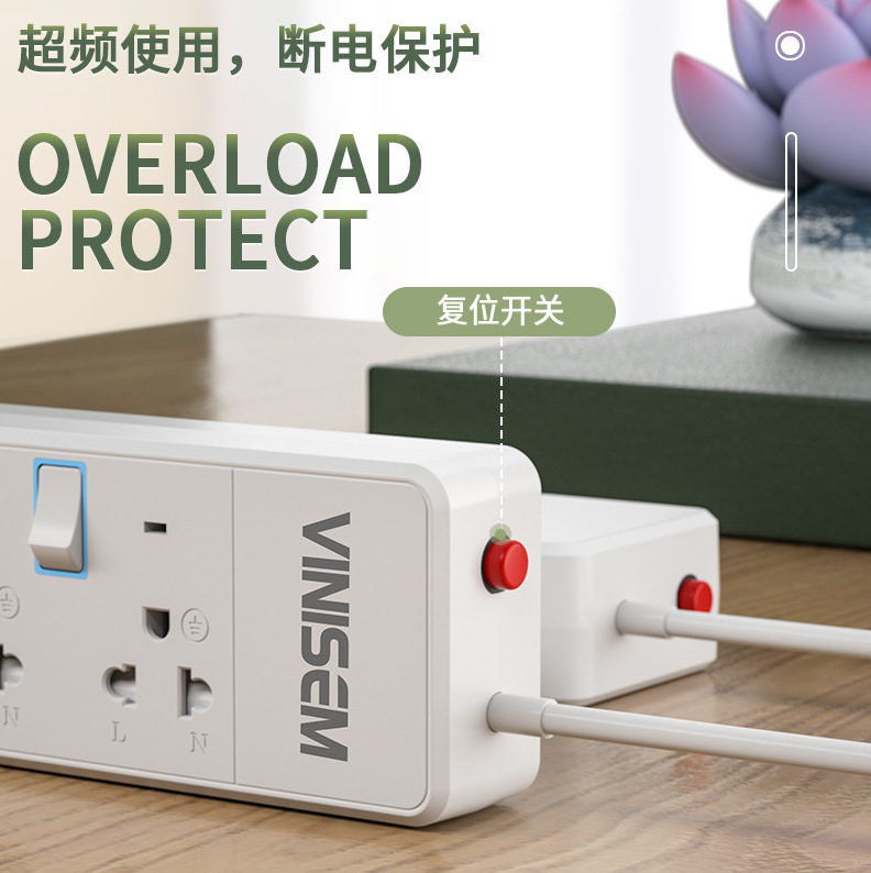 Nuevo enchufe USB certificado por TISI de Tailandia, tablero de conexión estándar de comercio exterior de Tailandia