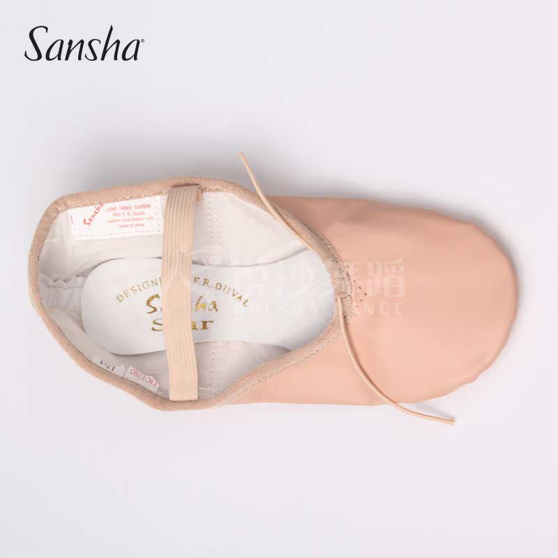 法国三沙Sansha儿童舞蹈鞋 芭蕾练功鞋 中国舞一字底软底