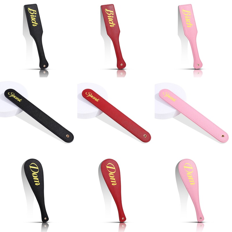 Sex Toys, Sm Props, Dom Letter Paddles, Female Slave Training Tools, Oval Leather Paddles, Sp Punishment Rulers, Paddles
