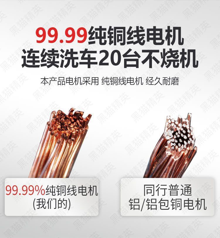 Black Cat Pressure Car Washing Machine for Home Use 220V Car Washing Tool High-Power Car Cleaning Water Pump Machine