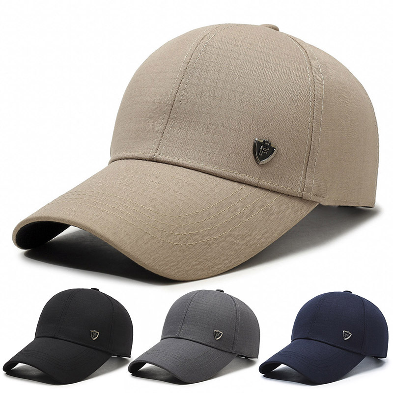 Neue Frühlings- und Herbst-Baseballmütze für Männer mittleren Alters, modischer Sonnenschutz für alte Männer im Freien, einfache Freizeitsportmütze mit Entenzunge_voghion.com