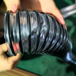 Foreign closing model connection, black plastic reinforced pipe PU plastic reinforced anti-static hose