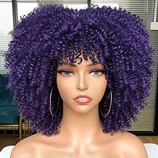 新商品のかつらの女性の短いカールのアフリカの小さいカールの欧米の爆発の頭のかつらのwigsのバラのネットの化繊の頭のカバー|undefined