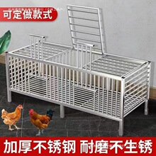 不锈钢鸡笼鸭鹅猫狗兔笼移动家用大小号加密加厚养殖厂直销特大号