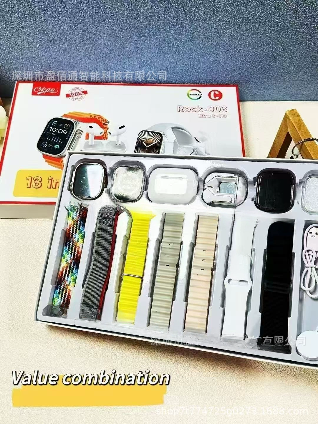 Браслет, наушники, комплект, часы, модель R0, bluetooth, S10