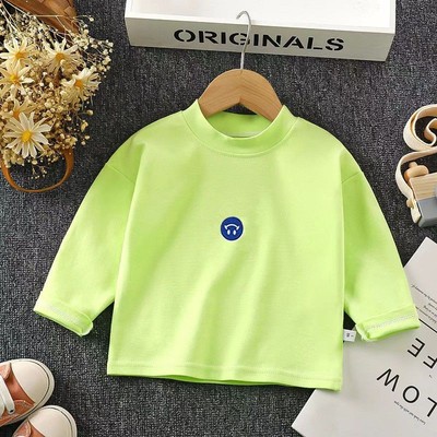 儿童长袖T恤纯棉秋季女童打底衫宝宝全棉单件上衣童装新款中小童