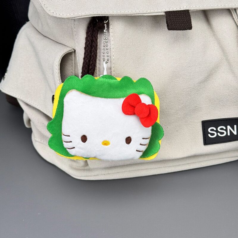 新款三丽鸥汉堡三明治KT猫毛绒玩偶公仔吐司hellokitty挂件抓机|undefined