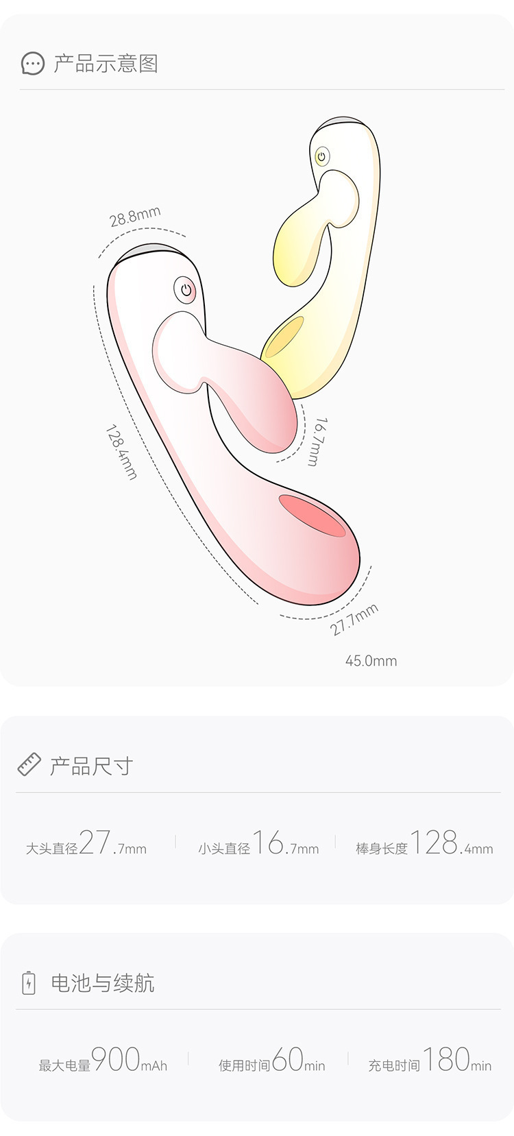 Shy and Soft Wand Air Vibration AI Version Dual Vibration Massage Device — detail image 12